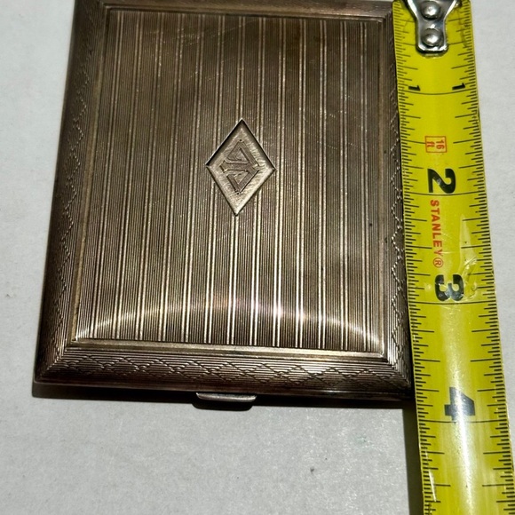 vintage art deco cigarette case Vintage Art Deco Elgin Sterling Silver Cigarette Case Made in the USA